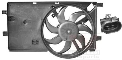 Imagine Ventilator, radiator VAN WEZEL 1748746