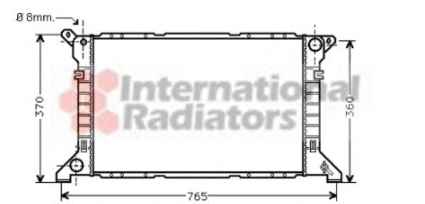 Imagine Radiator, racire motor VAN WEZEL 18002202