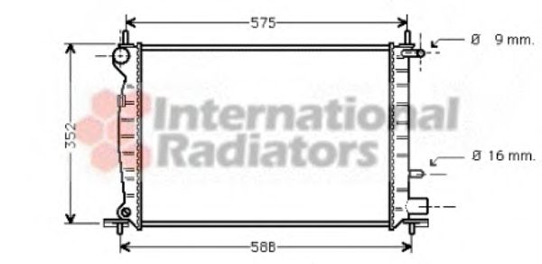 Imagine Radiator, racire motor VAN WEZEL 18002219