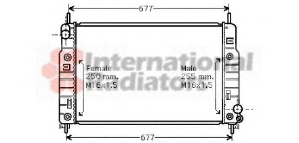 Imagine Radiator, racire motor VAN WEZEL 18002223