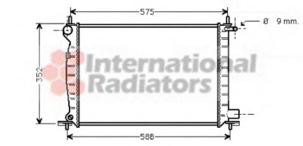 Imagine Radiator, racire motor VAN WEZEL 18002224