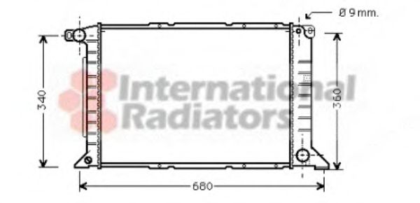 Imagine Radiator, racire motor VAN WEZEL 18002261