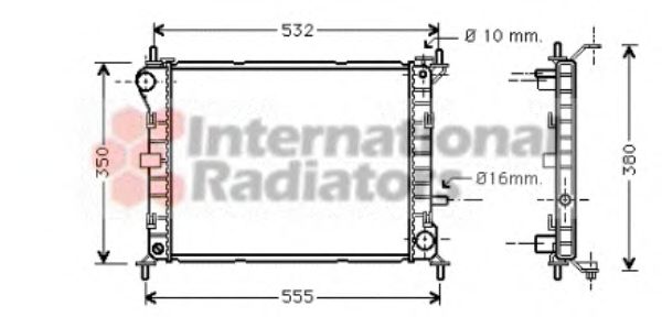 Imagine Radiator, racire motor VAN WEZEL 18002263