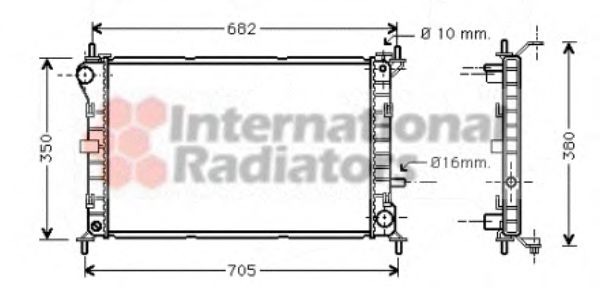 Imagine Radiator, racire motor VAN WEZEL 18002264