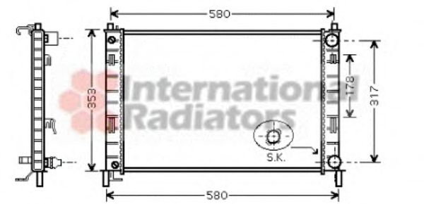 Imagine Radiator, racire motor VAN WEZEL 18002324