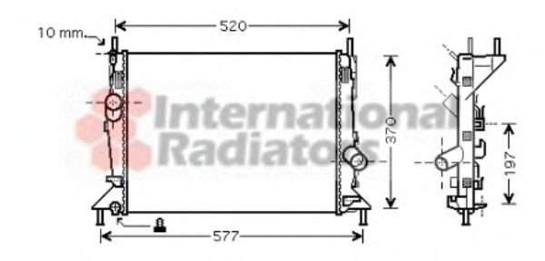 Imagine Radiator, racire motor VAN WEZEL 18002368