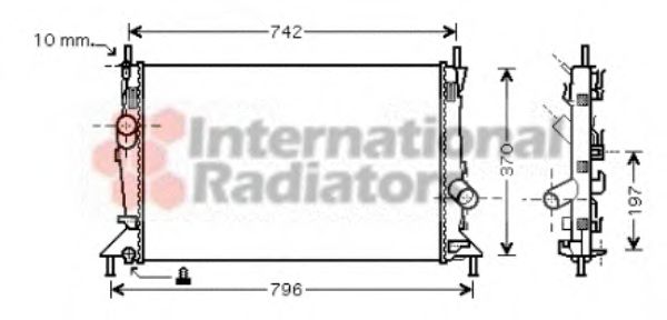 Imagine Radiator, racire motor VAN WEZEL 18002369