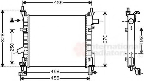 Imagine Radiator, racire motor VAN WEZEL 18002373