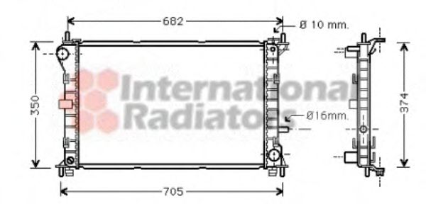 Imagine Radiator, racire motor VAN WEZEL 18002379