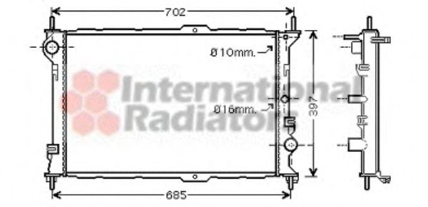 Imagine Radiator, racire motor VAN WEZEL 18002381