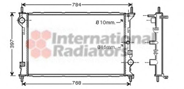 Imagine Radiator, racire motor VAN WEZEL 18002382