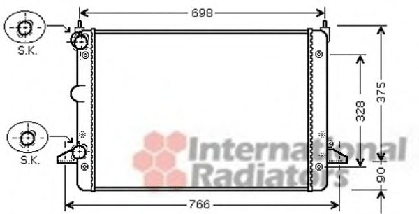 Imagine Radiator, racire motor VAN WEZEL 18002396