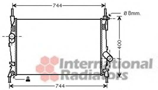 Imagine Radiator, racire motor VAN WEZEL 18002403