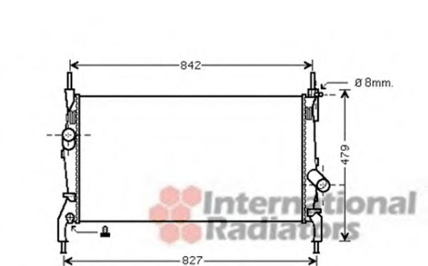 Imagine Radiator, racire motor VAN WEZEL 18002405