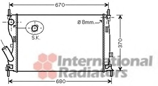 Imagine Radiator, racire motor VAN WEZEL 18002408