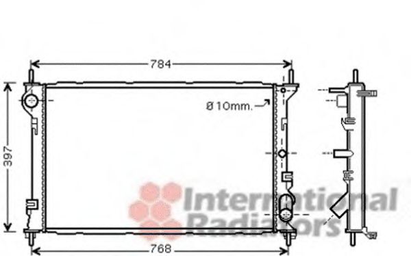 Imagine Radiator, racire motor VAN WEZEL 18002411