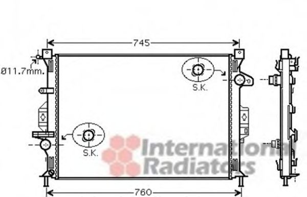 Imagine Radiator, racire motor VAN WEZEL 18002423