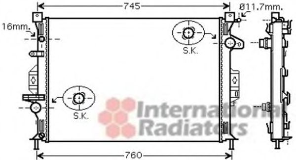 Imagine Radiator, racire motor VAN WEZEL 18002425