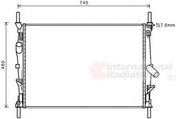 Imagine Radiator, racire motor VAN WEZEL 18002589