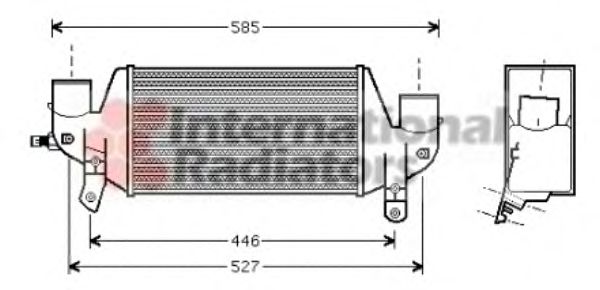 Imagine Intercooler, compresor VAN WEZEL 18004313