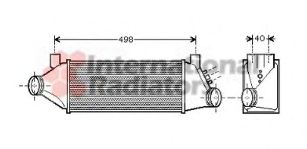 Imagine Intercooler, compresor VAN WEZEL 18004385