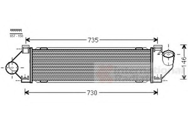 Imagine Intercooler, compresor VAN WEZEL 18004480