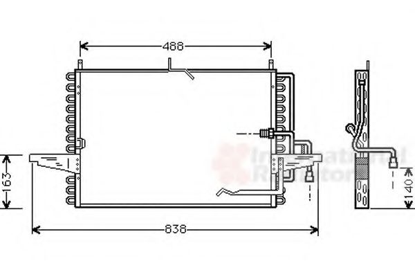 Imagine Condensator, climatizare VAN WEZEL 18005213