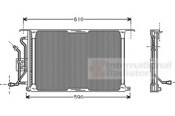 Imagine Condensator, climatizare VAN WEZEL 18005258