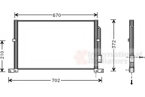 Imagine Condensator, climatizare VAN WEZEL 18005302