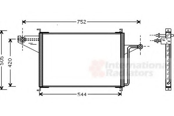 Imagine Condensator, climatizare VAN WEZEL 18005305