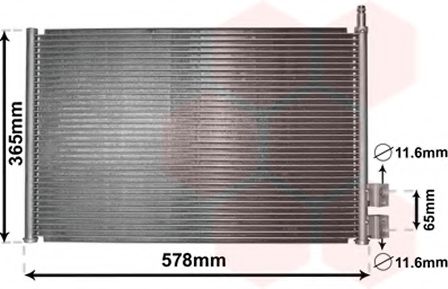 Imagine Condensator, climatizare VAN WEZEL 18005328