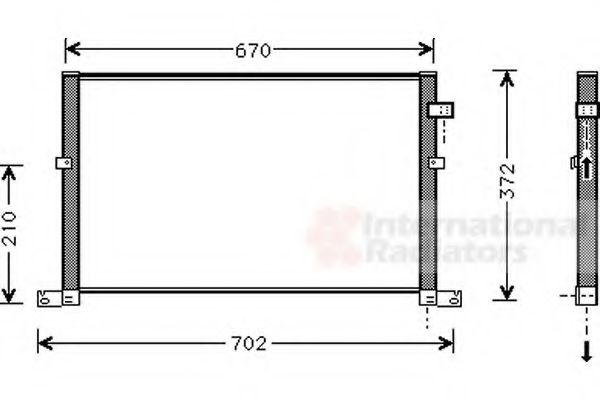 Imagine Condensator, climatizare VAN WEZEL 18005334