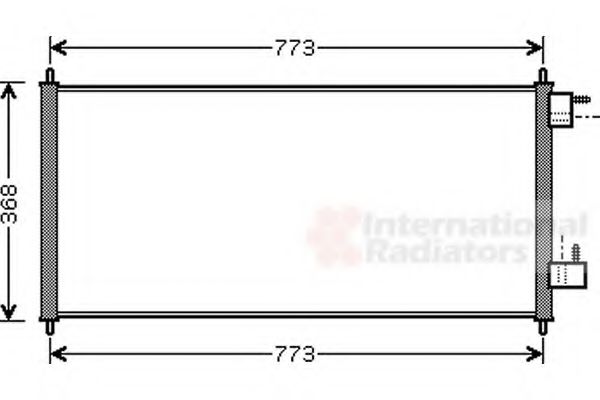 Imagine Condensator, climatizare VAN WEZEL 18005361