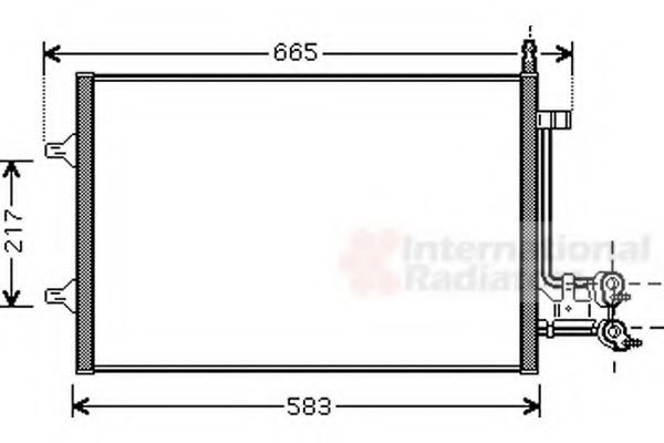 Imagine Condensator, climatizare VAN WEZEL 18005395