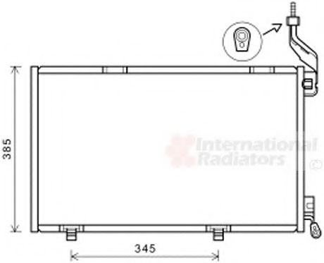 Imagine Condensator, climatizare VAN WEZEL 18005590