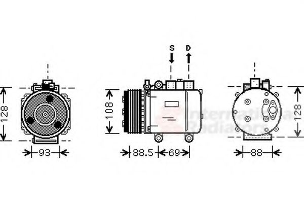 Imagine Compresor, climatizare VAN WEZEL 1800K174