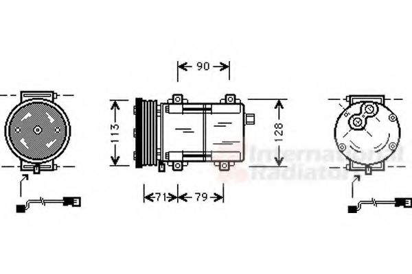 Imagine Compresor, climatizare VAN WEZEL 1800K284