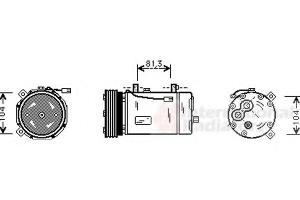 Imagine Compresor, climatizare VAN WEZEL 1800K306