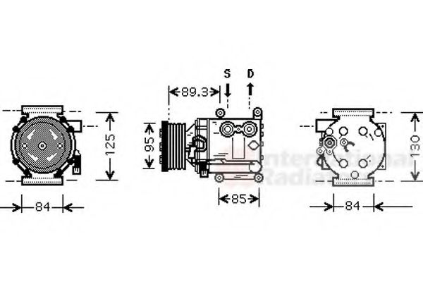 Imagine Compresor, climatizare VAN WEZEL 1800K402