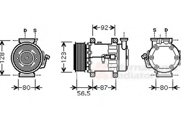 Imagine Compresor, climatizare VAN WEZEL 1800K432