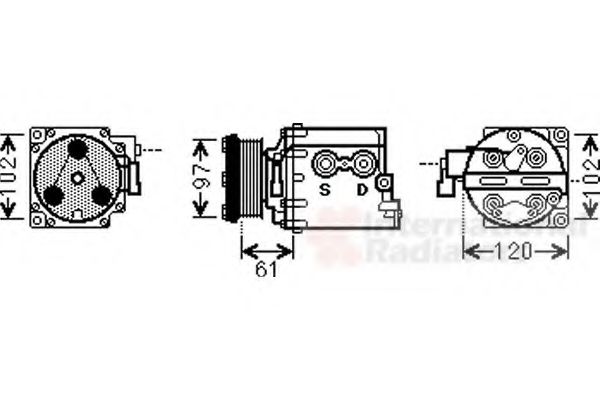 Imagine Compresor, climatizare VAN WEZEL 1800K436