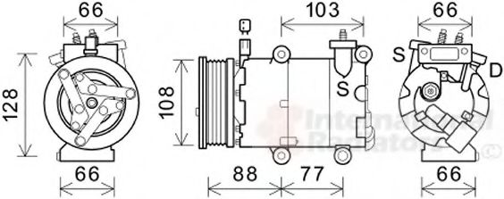 Imagine Compresor, climatizare VAN WEZEL 1800K585