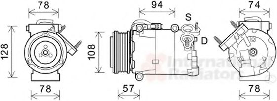 Imagine Compresor, climatizare VAN WEZEL 1800K587