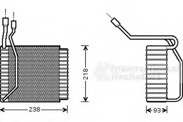 Imagine evaporator,aer conditionat VAN WEZEL 1800V110