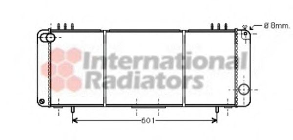 Imagine Radiator, racire motor VAN WEZEL 21002016