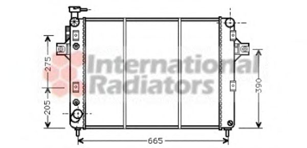 Imagine Radiator, racire motor VAN WEZEL 21002017