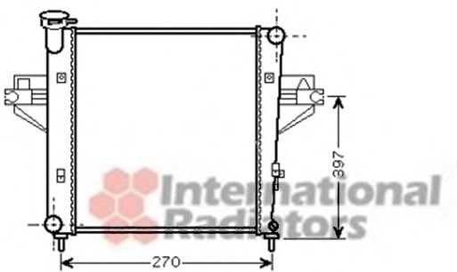 Imagine Radiator, racire motor VAN WEZEL 21002042