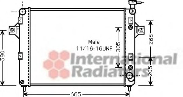 Imagine Radiator, racire motor VAN WEZEL 21002044