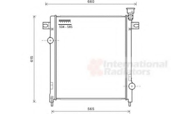 Imagine Radiator, racire motor VAN WEZEL 21002053