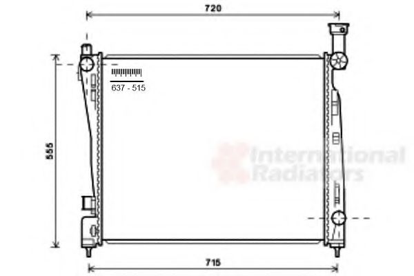 Imagine Radiator, racire motor VAN WEZEL 21002055